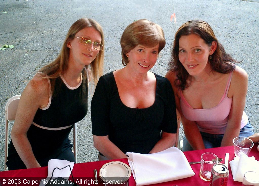 Andrea James, Lynn Conway and Calpernia Addams, July 19, 2003.
